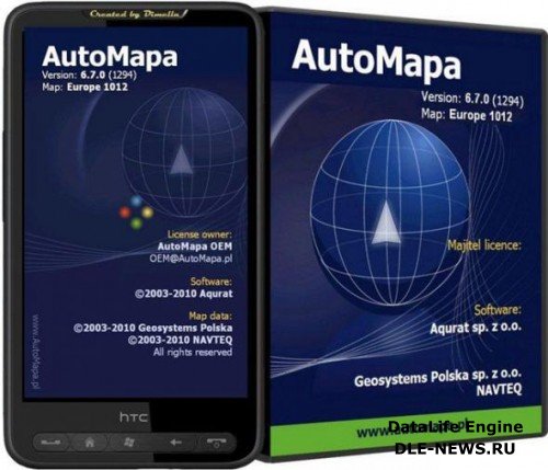 Навигация AutoMapa версия 6.7.0 Final Европа, Россия (2011)