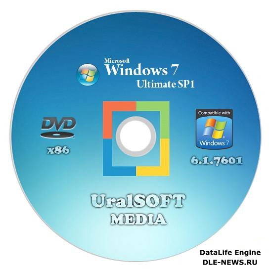 Windows 7 SP1 x86 Ultimate UralSOFT MEDIА 6.1 v.7601(2011/RUS)