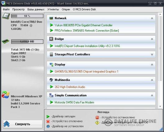 MCS Drivers Disk 9.0.40.450 revision 111220 (2012) PC