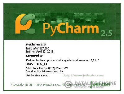 JetBrains PyCharm v2.5 (2012)
