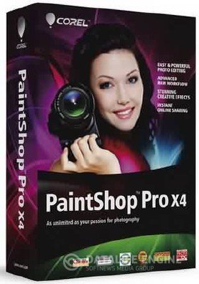 Corel PaintShop Photo Pro X4 14 + Бесплатные видеоуроки Corel PaintShop Pro X4 (2012, RUS)