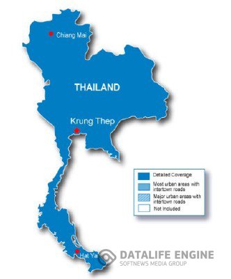 Map Thailand StreetMap 2012.30 NT [Dual TH/EN] + JCV + 3D Карта Таиланд [2012]